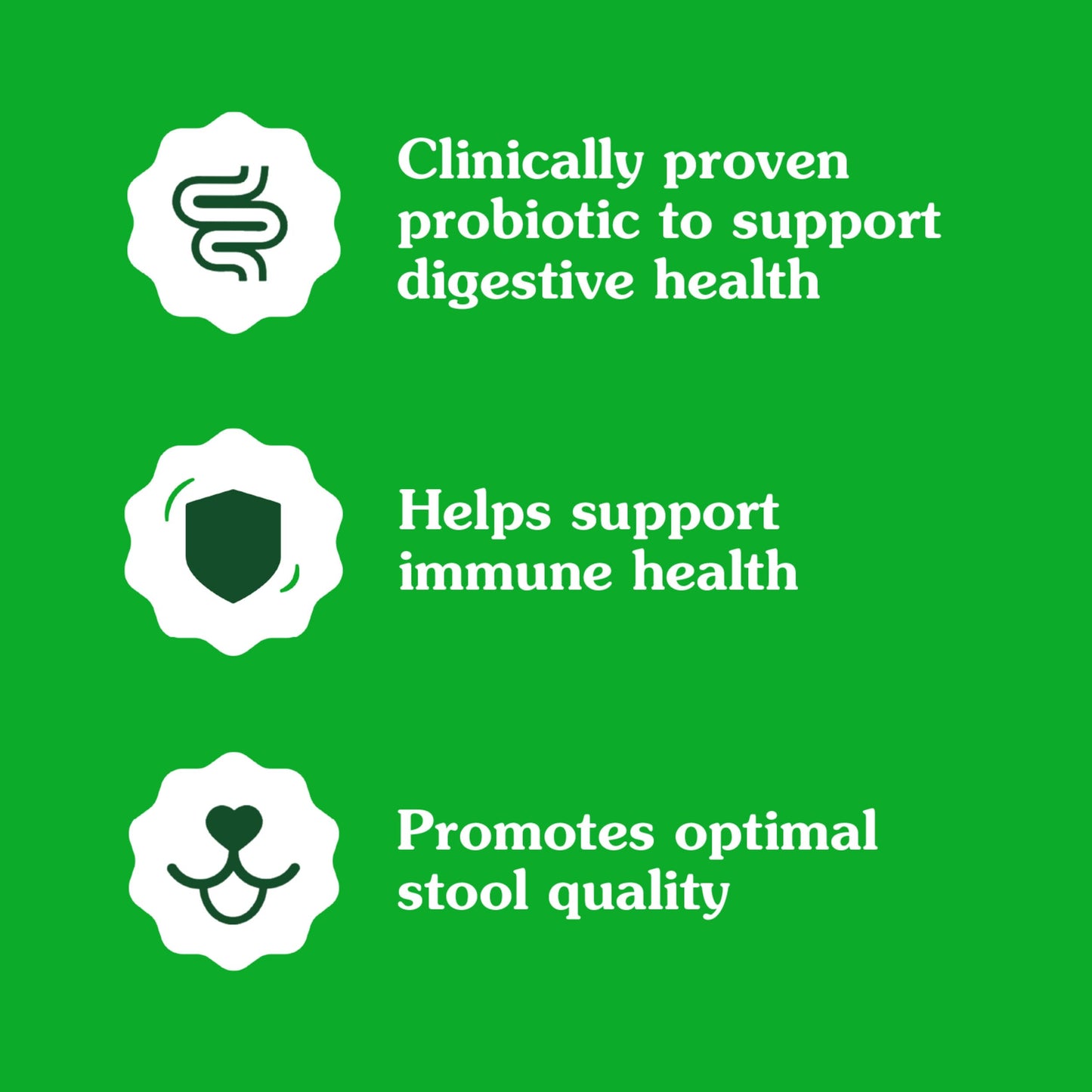 Greenies Supplements Digestive Health Probiotics for Dogs Chicken Flavor, 7.8 oz. Pouch of 40 ct.