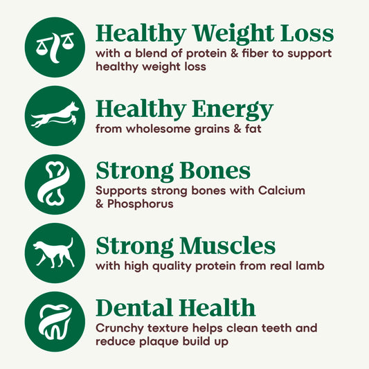 Nutro Natural Choice Adult Healthy Weight Dry Dog Food, Lamb and Brown Rice Recipe, 30 lbs.