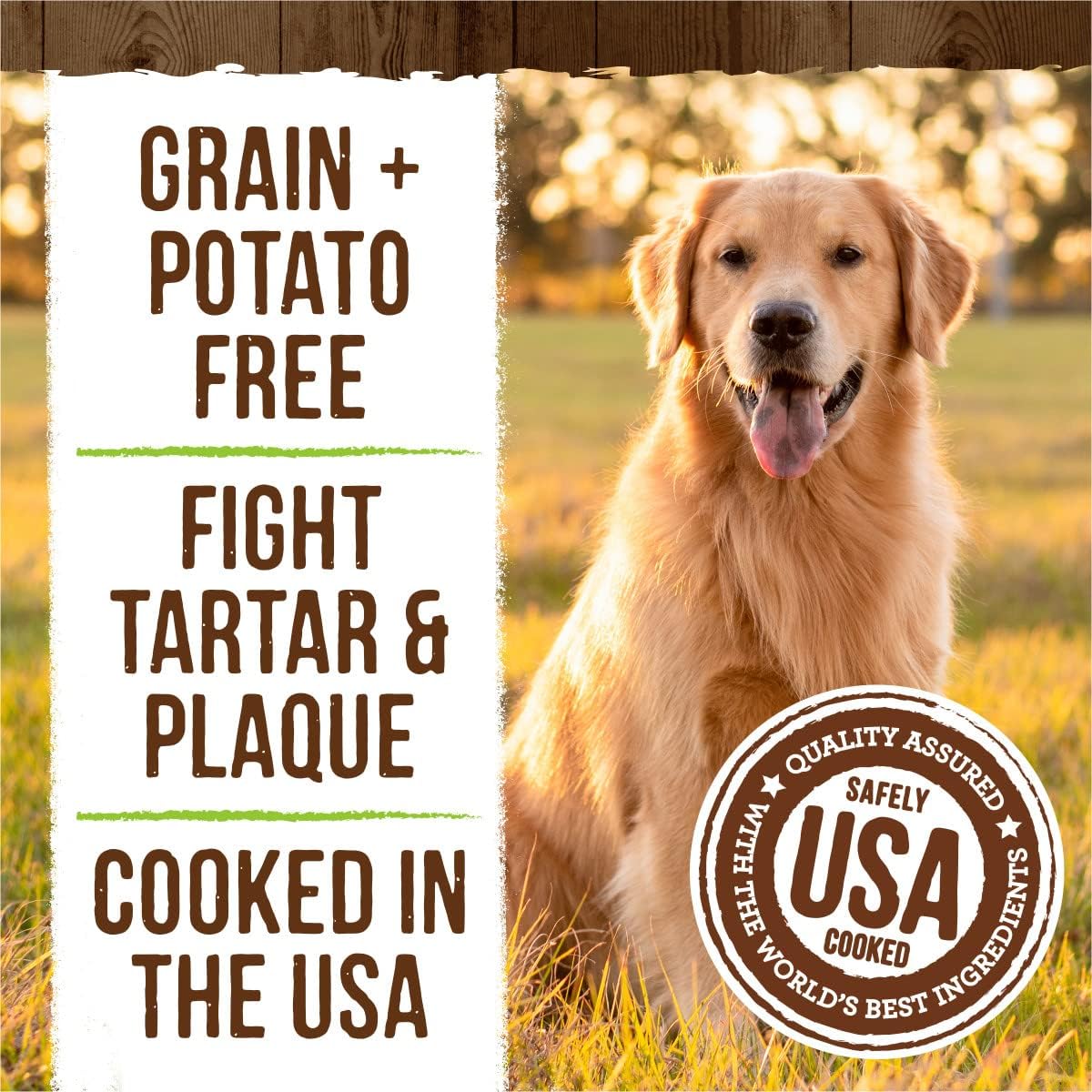 Merrick Fresh Kisses Natural Dental Chews Infused With Coconut And Botanical Oils For Large Dogs Over 50 Lbs - 16 ct. Box