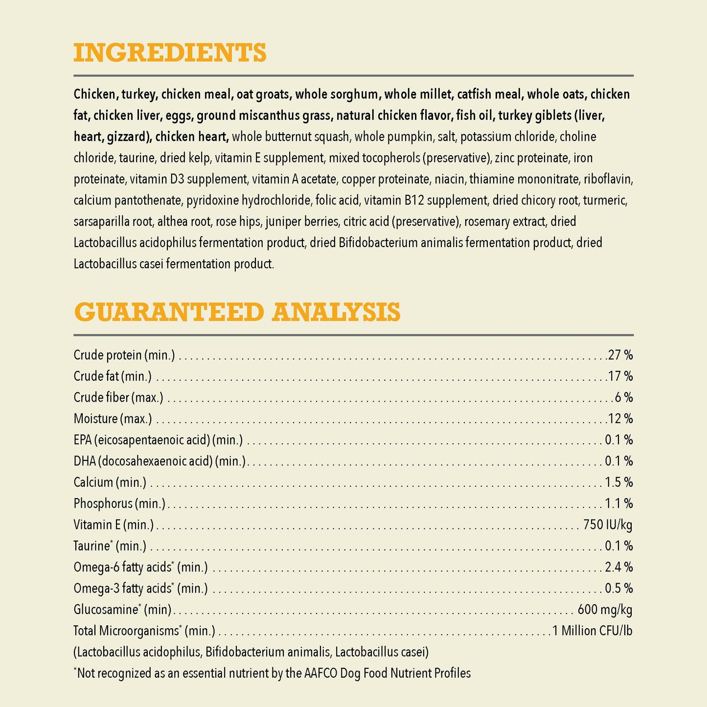 ACANA Wholesome Grains Dry Dog Food Free-Run Poultry & Grains Recipe with Cage-Free Eggs 22.5lb Bag