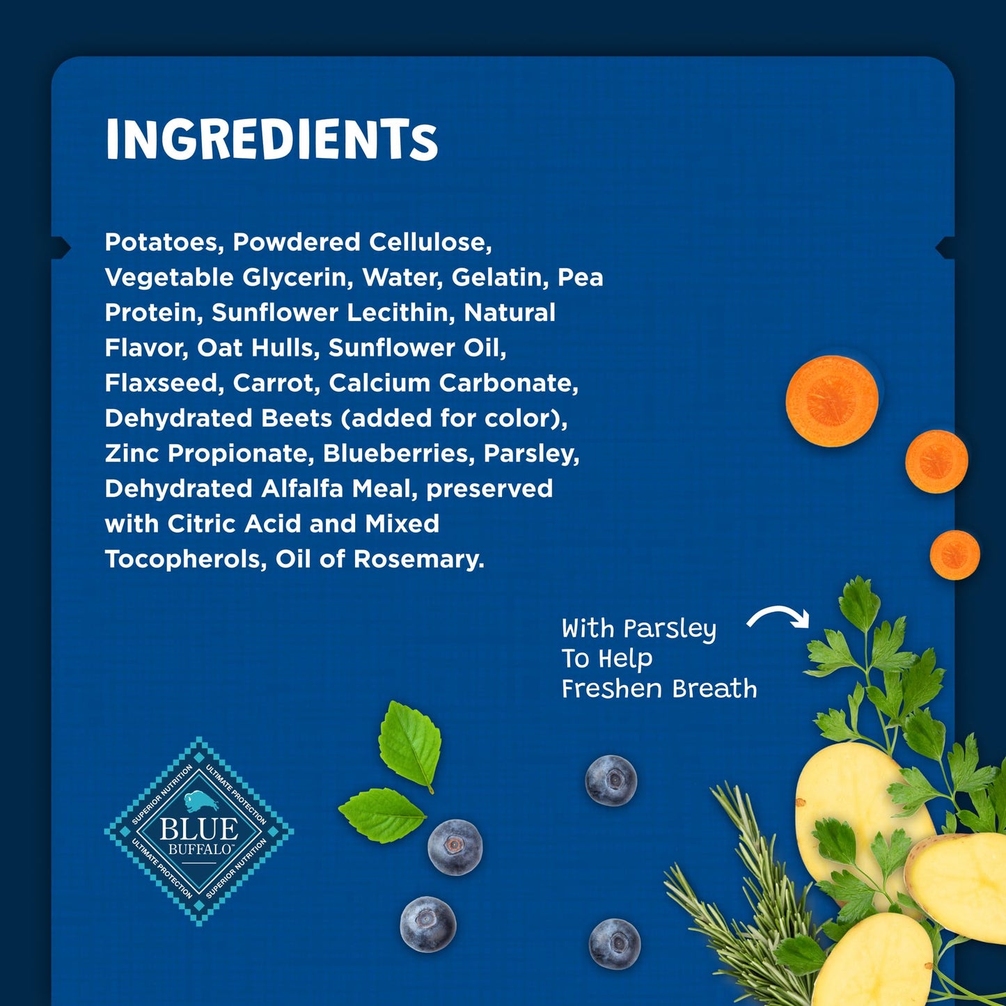 Blue Buffalo Dental Bones Small Natural Dental Chew Dog Treats Bag Value Pack