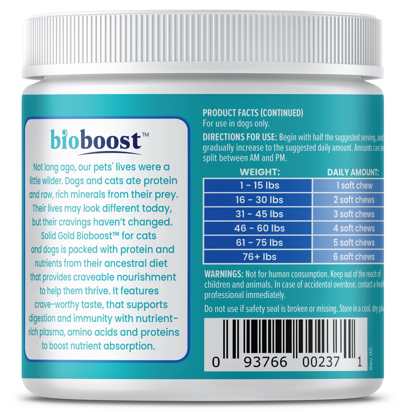 Solid Gold Hip and Joint Supplement for Dogs - Glucosamine Chondroitin MSM for Hip & Joint Pain Relief for Dogs - Puppy, Adult & Senior Dog Supplements for Dog Arthritis Pain Relief & Mobility - 120ct