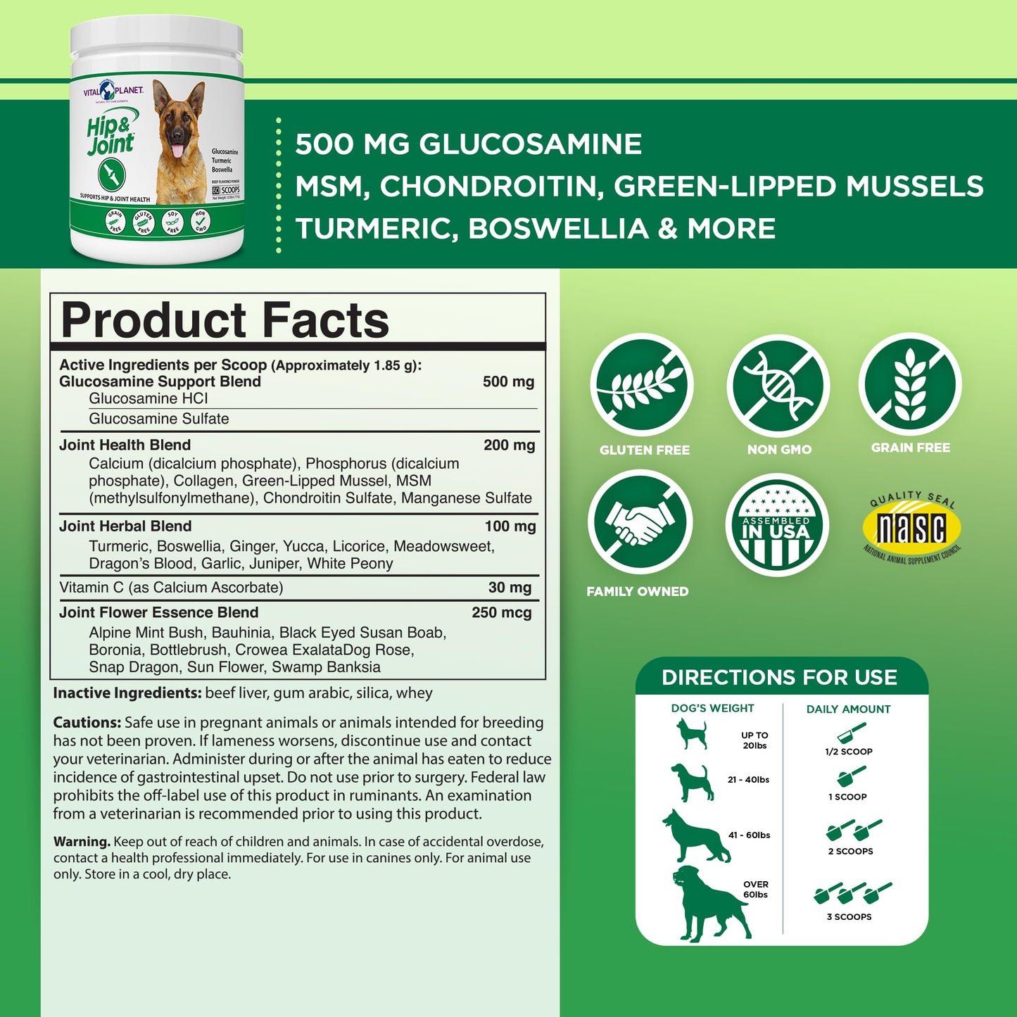 Glucosamine for Dogs, Joint Supplement for Dogs with Chondroitin, MSM, Omega-3, Turmeric and Vitamins for Pain Relief, Dog Joint Supplement with Calcium and Phosphorus for Bone Health, 120 Soft Chews