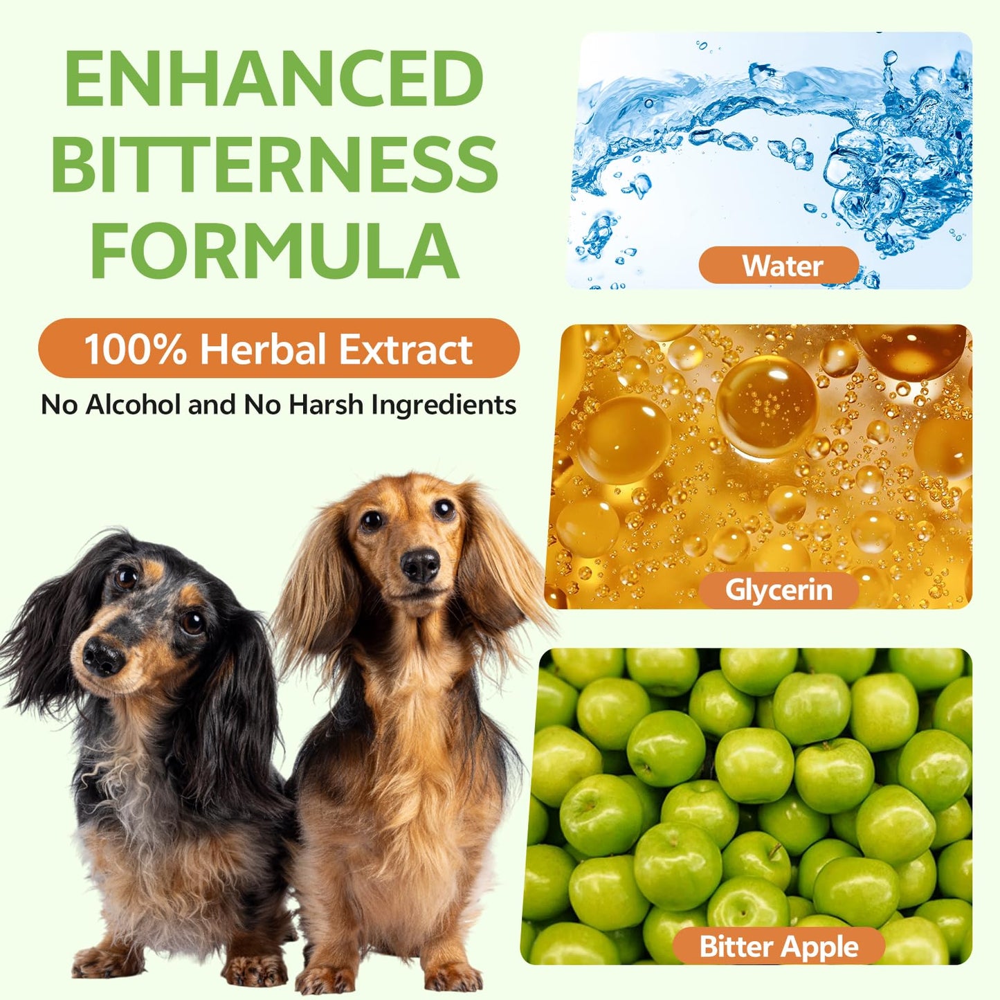 puyrzoe 200ML Dog No Chew Spray & 120ML Pet Itch Relief Hot Spot Spray, Anti Itch and Allergy Relief & Prevent Chewing Furniture, Indoor Outdoor, Training & Behavior Aids, No Alcohol & Trace