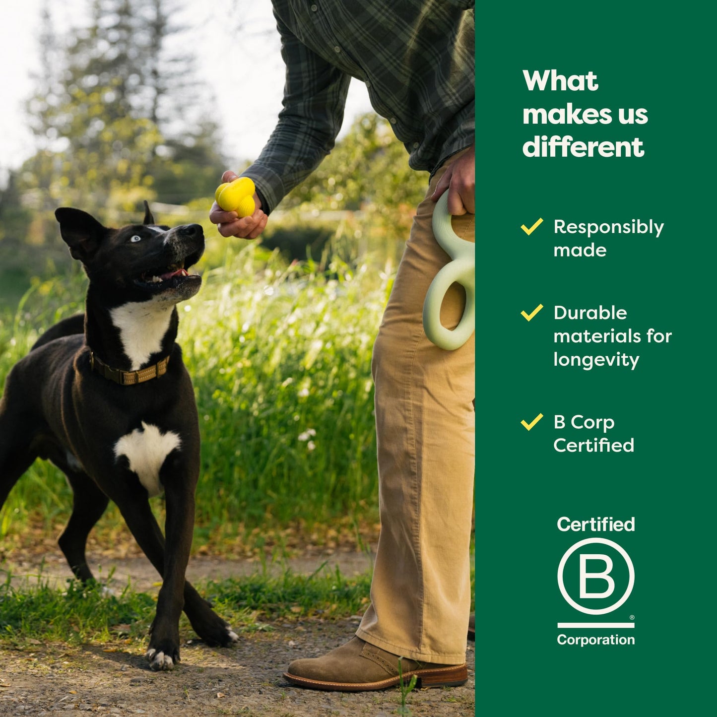 Earth Rated Dog Toy, Enrichment Toys for Adult and Puppy Dogs, Dishwasher and Freezer-Safe, Natural Rubber, Small, Green