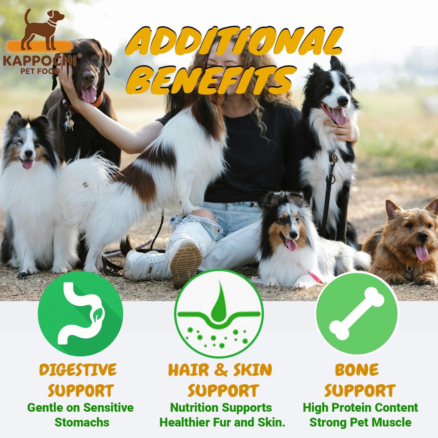 KAPPOCHI Freeze-Dried Chicken Liver Dog Treats, 3.5oz(100.0g), Single Ingredient, High Protein Training Treats, Natural & Raw, No Additives, Grain Free, Gluten Free