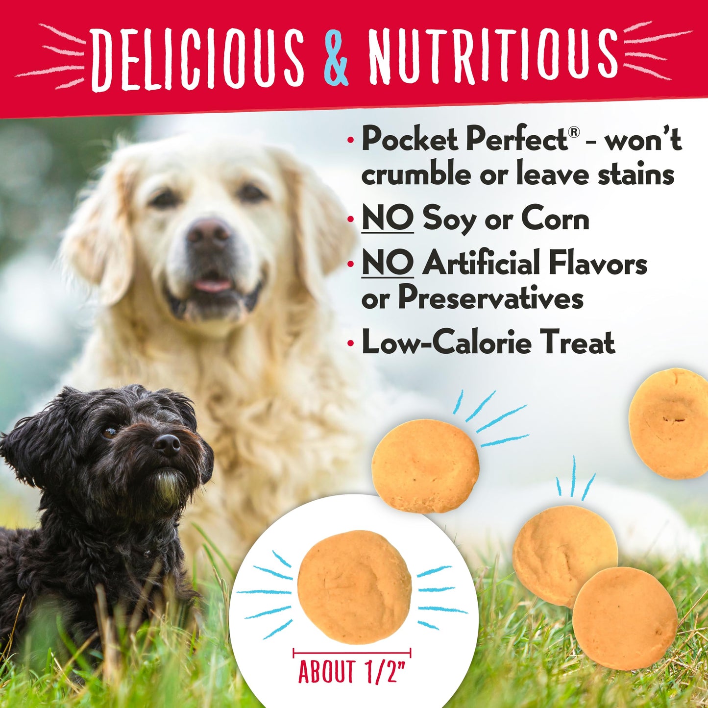 Charlee Bear Dog Training Treats for Small, Medium, or Large Pups, Crunchy Low Cal Dog Snack for Puppy Training, Made in USA (Beef Liver) 16oz, 4 Pack