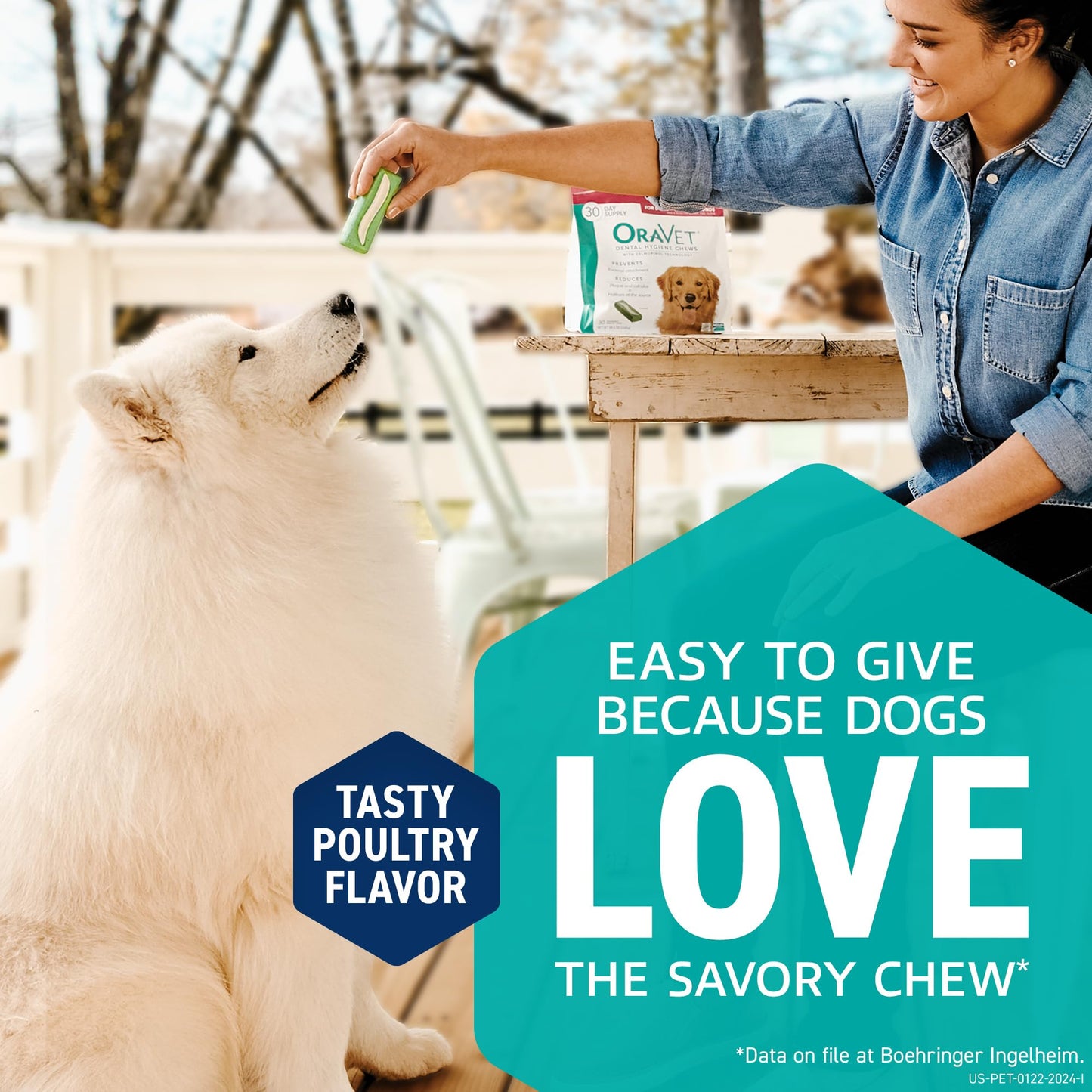 OraVet Dental Chews for Dogs, Oral Care and Hygiene Chews (Extra Small Dogs, 3.5-9 lbs.) Yellow Pouch, 30 Count