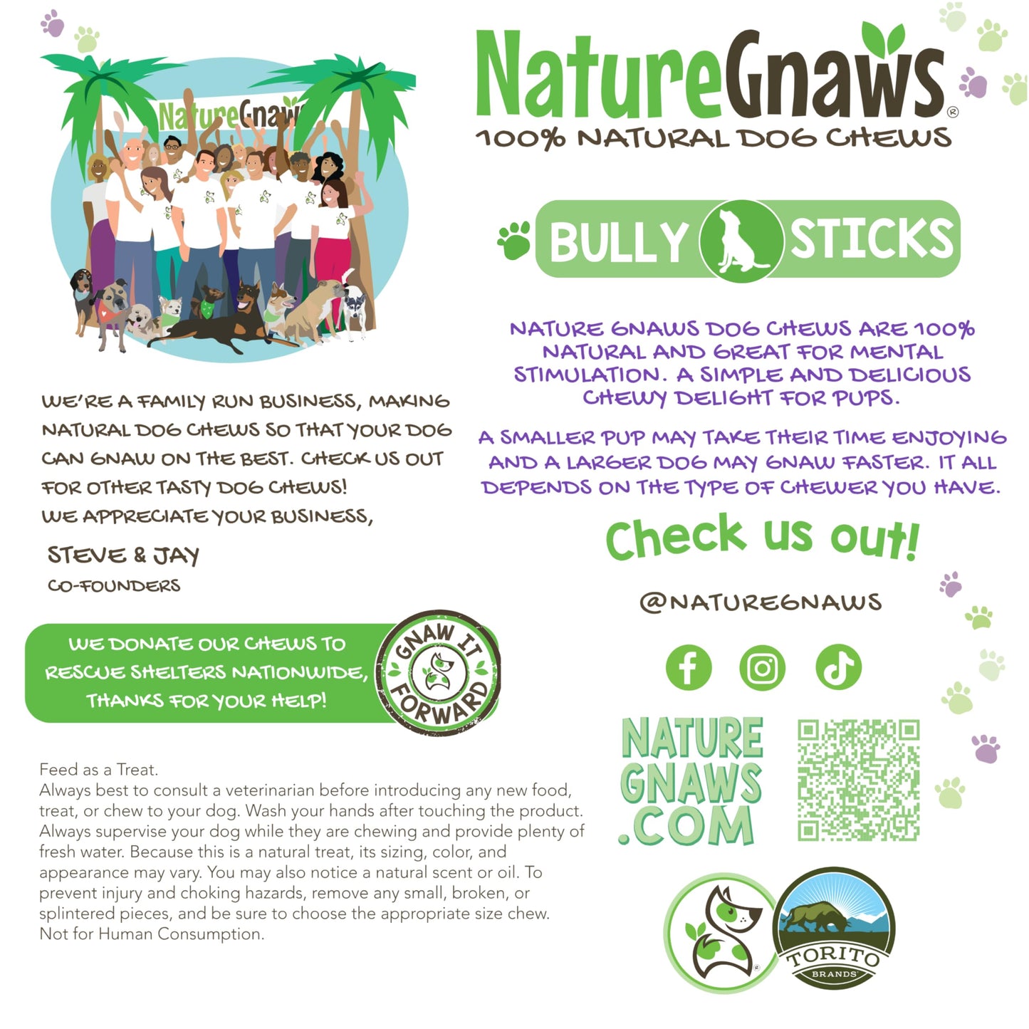 Nature Gnaws Bully Sticks for Dogs 5-6" (8oz) - Mixed Thickness - Long Lasting for Aggressive Chewers and Large Dogs - Natural Beef Dog Chew Bones