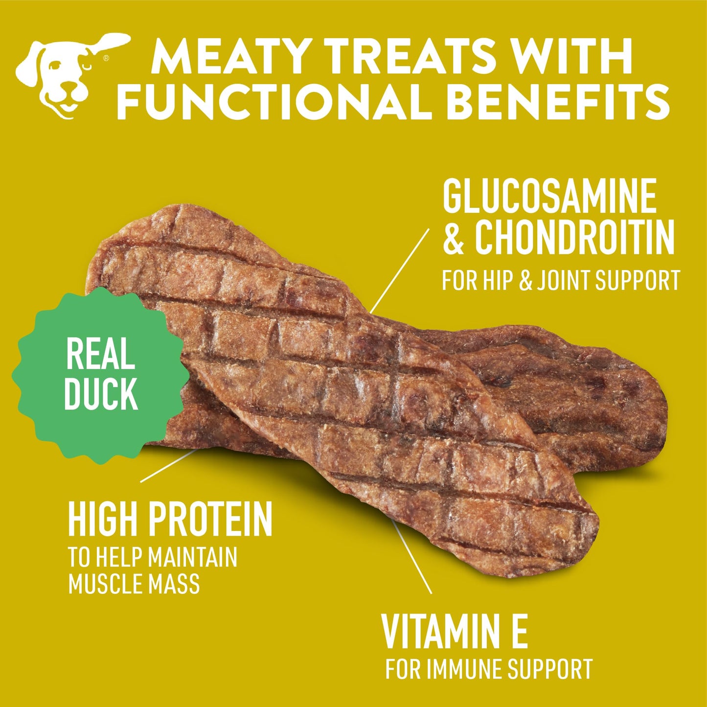 Dogswell Grain-Free Hip and Joint Chicken Grillers for Dogs, 12 oz. Model: 842185