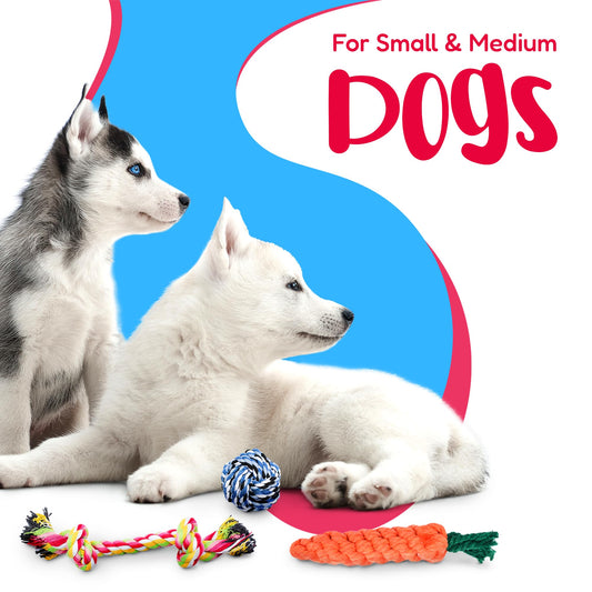 Pacific Pups Products Dog Rope Toys for Medium Dogs 11 Pack (2 Pack)