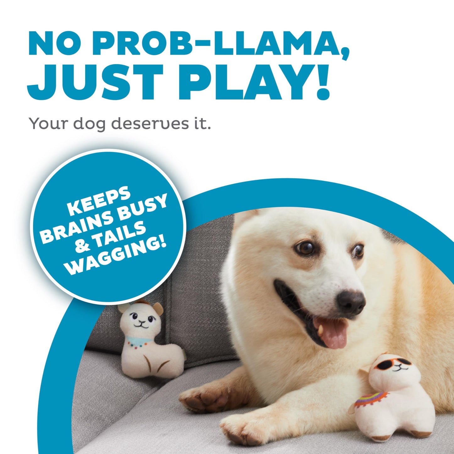 Outward Hound Hide A Llama Plush Dog Toy Puzzle