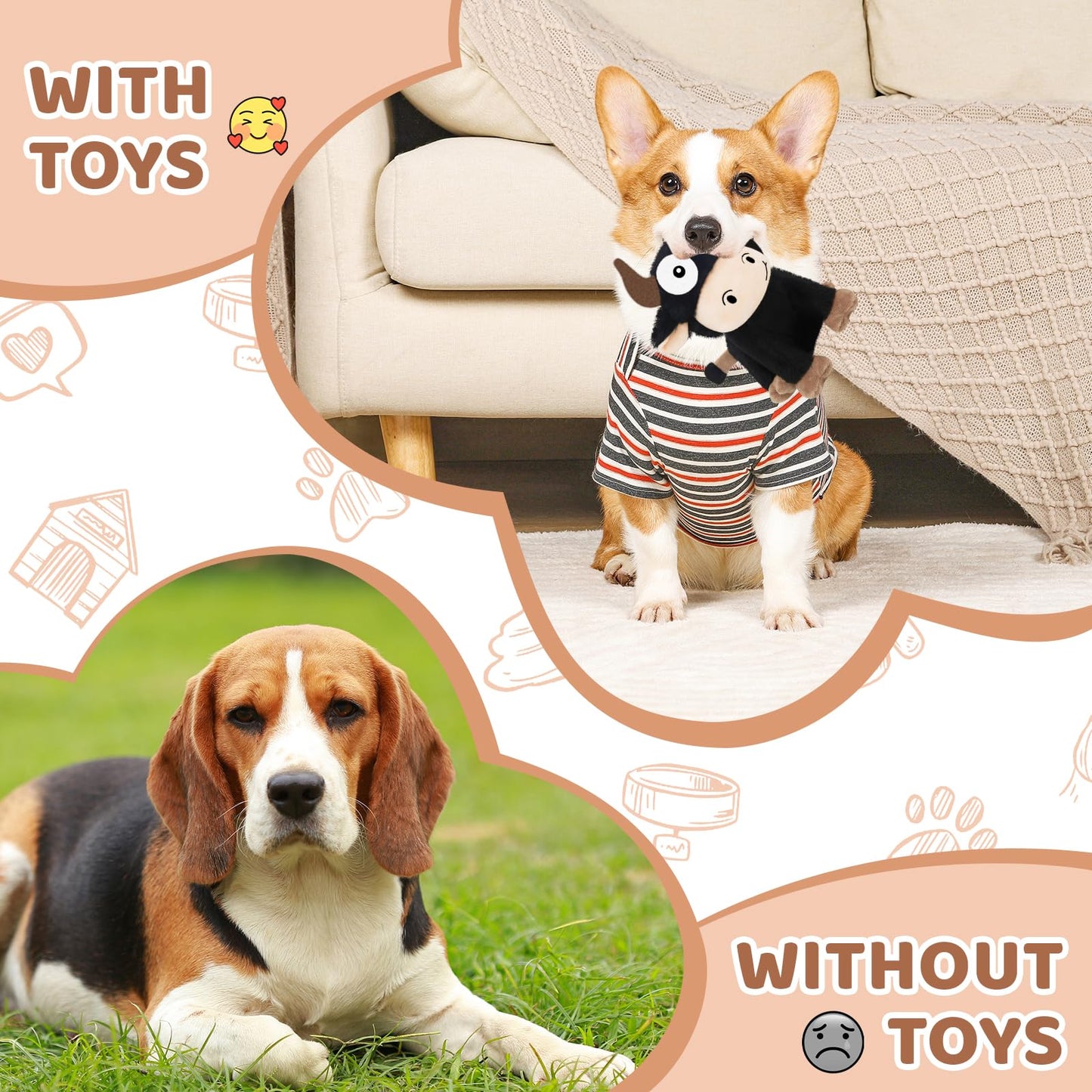 WinTour Tough Dog Toys for Aggressive Chewers, Hard Indestructible Dog Toys to Keep Them Busy, Nylon Durable Interactive Chewers for Medium & Large Breeds