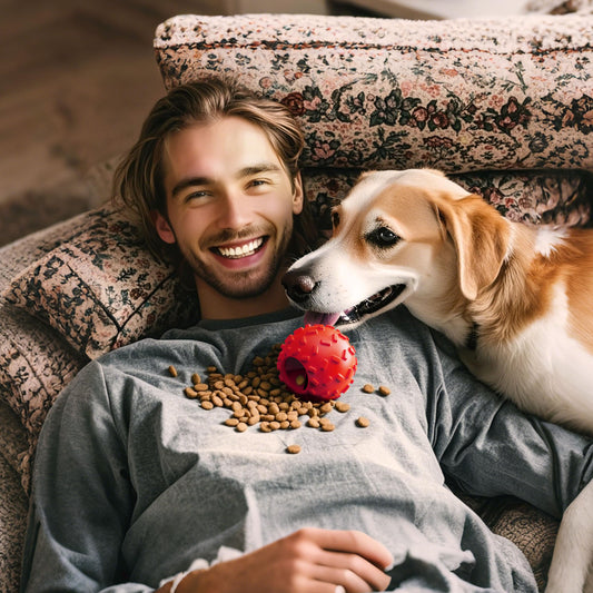 ZHIERDE Treat Dispensing Dog Toys - Interactive Cognitive Dog Treat Toy,Puzzle Ball for Puppies & Small Dogs,Promotes Slow Eating, Reduces Stress,Perfect for Fetch,Chewing & Training