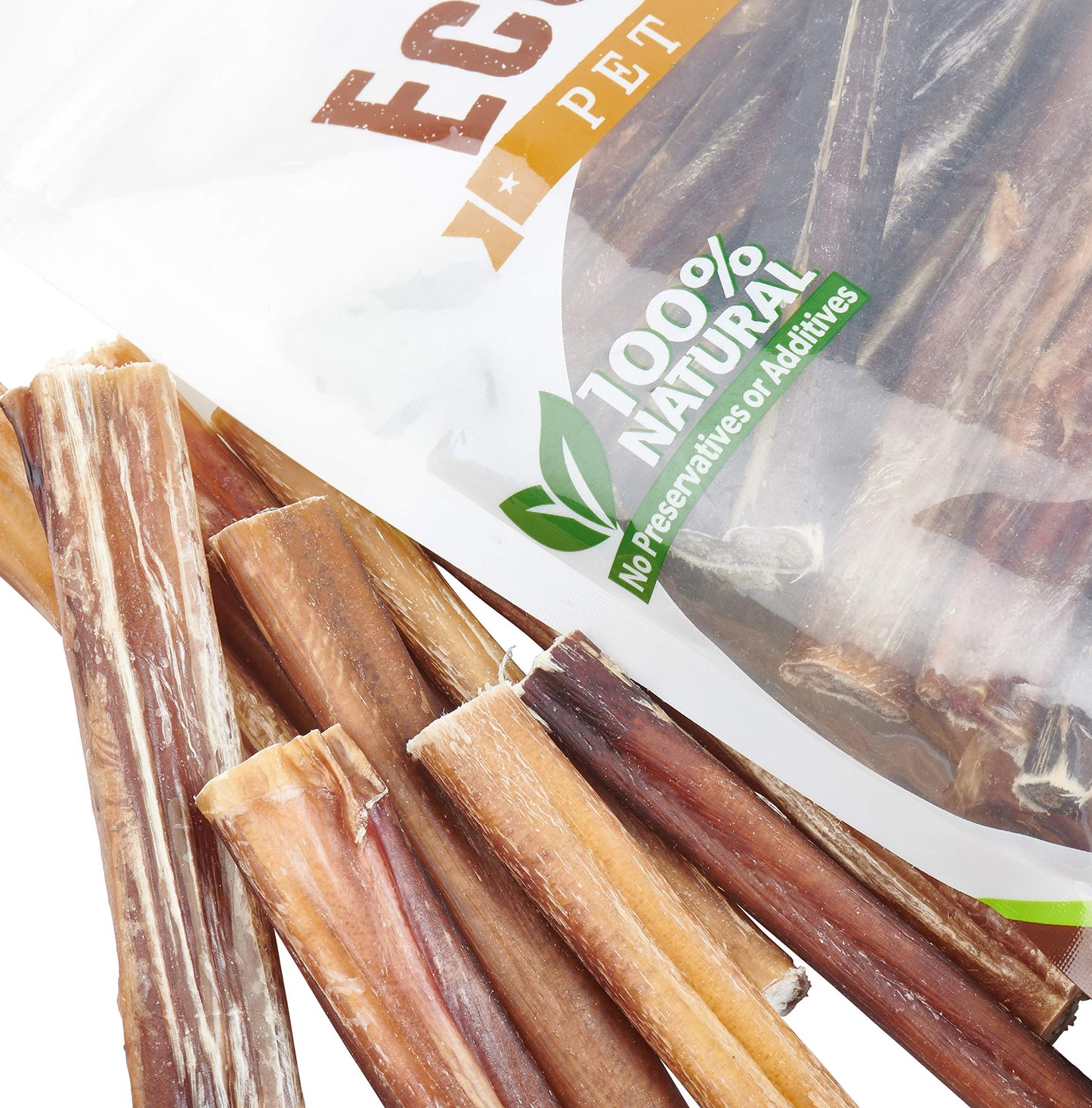 EcoKind Pet Treats All-Natural Premium 4 Inch Bully Sticks for Dogs | 16 Oz. Bag | Delicious Protein Rich Dog Chews