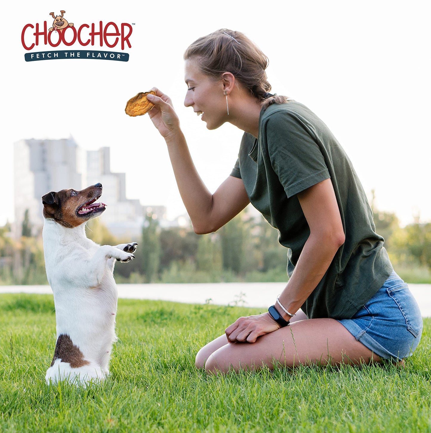 CHOOCHER Dehydrated Sweet Potato Dog Treats - High Fiber Gluten Free & Vegan Dental Chews for Small Medium Large Dogs - Made in USA Dog Chews for Training Teeth Cleaning & Healthy Digestion