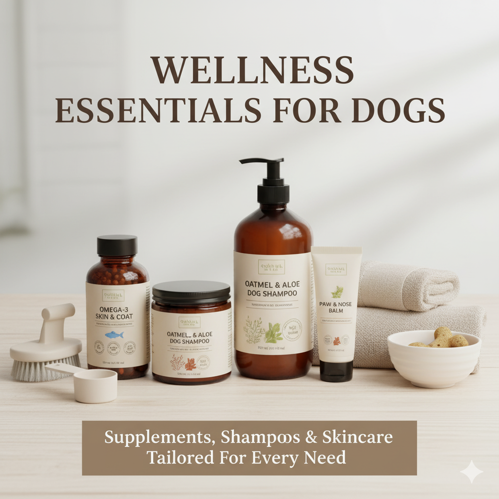 PurePupper Health & Wellness products including dog supplements, immune support, digestive care, and natural shampoos