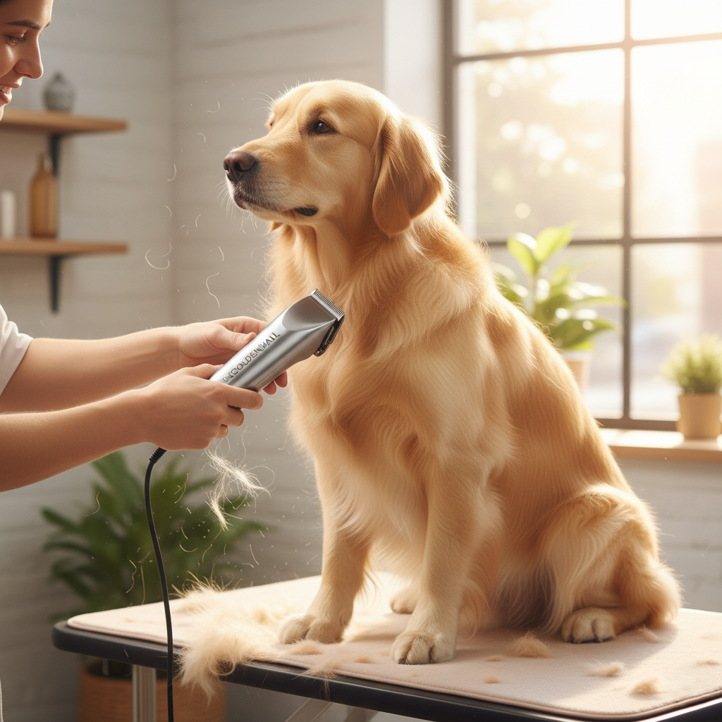 CGOLDENWALL Dog Hair Clipper — 200W quiet pet grooming trimmer with spare blade for dogs, cats, and small animals at PurePupper.