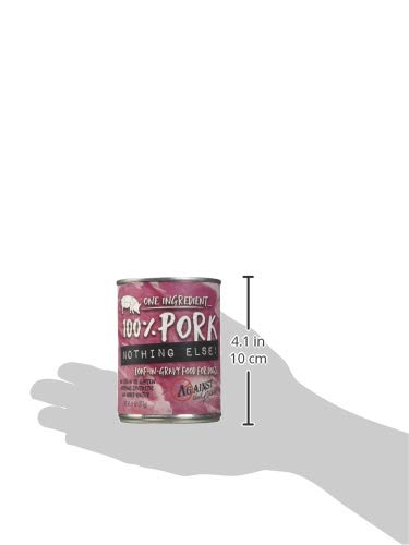 Against The Grain Nothing Else! 100% Pork Dog Food – 12 Count, 11 oz Each – Single-Ingredient Pork Loaf in Natural Bone Broth – Limited Ingredient, Grain-Free Recipe for Sensitive & Allergy-Prone Dogs