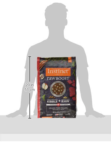 Instinct Raw Boost, Natural Dry Dog Food with Freeze Dried Pieces, High Protein, Grain Free Recipe - Real Beef, 10 lb. Bag