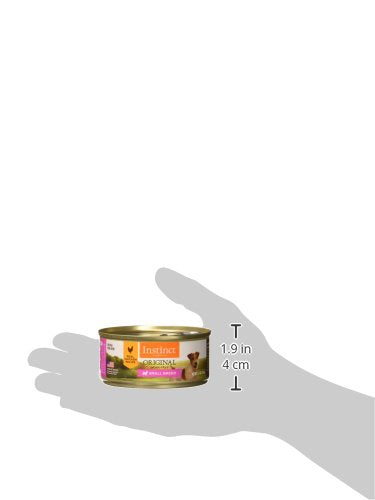 Instinct Original Small Breed, Wet Canned Dog Food, Grain Free Recipe - Real Chicken, 5.5 oz. Cans (Pack of 12)