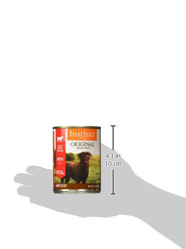 Instinct Original Wet Dog Food, Grain Free Recipe - Real Beef, 13.2 oz. Cans (Pack of 6)