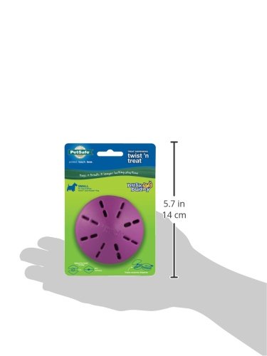 PetSafe Busy Buddy Twist'n Treat - BPA-Free Adjustable Meal Dispenser & Training Toy - Interactive Enrichment for Hard Chewers - Compatible with Hard & Smearable Treats - Helps Clean Teeth - Small