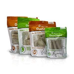 vetone DuoClenz Enzyme Coated Dog Dental Chews for Large Dogs - Veterinarian Formulated - 30 Count