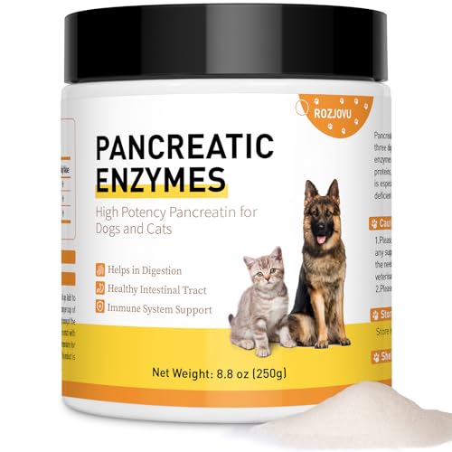 Pancreatic Enzymes for Dogs (8.8 Oz) | 10x Pancreatin Formula | Digestive Enzymes for Dogs with EPI | Helps Restore Normal Weight, Supports Digestive Stress and Pancreatic Issues