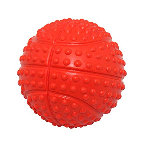 Kei Tomlison Dog Squeaky Toys and Non-Toxic Rubber Play Balls for Interactive Training and Chewing (5.5cm/2.16in Pack of 4)