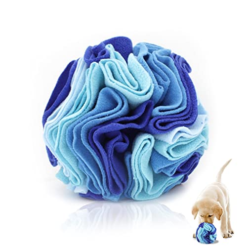 WishLotus Dog Snuffle Ball, Interactive Dogs Toys Ball, Dog Brain Stimulating Puzzle Toys for Dogs, Enrichment Game Feeding Mat Slow Feeder Stress Relief(Blue)