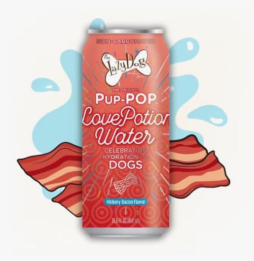 The Lazy Dog Cookie Co. Show Them Your Love Kit for Dogs. Includes I Ruff You Pie, Bag of Strawberry Smoochies, Make at Home Ice Cream and Can of The Newly Released Love-Pop