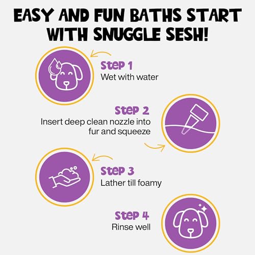 ROOFUS THE DOG Probiotic Pet Shampoo 1 Pack - Snuggle Sesh Dog Shampoo for Conditioner, Moisturizing & Itching - Hypoallergenic Shampoo for Hydrating & Cleansing