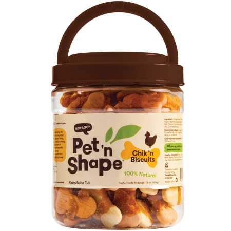 Pet 'n Shape Chik 'n Wrapped Biscuits – Jerky Dog Treats - 1 Pound