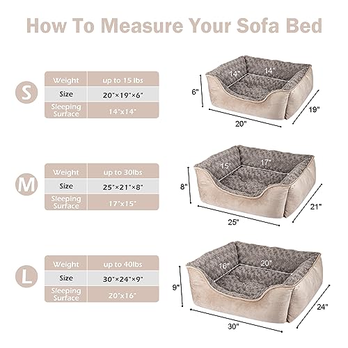 Maihandasi Indestructible Dog Beds for Large Dogs, Orthopedic Memory Foam Pet Bed with Oxford Fabric, Waterproof Outdoor Dog Bed for Kennel with Washable Cover and Non-Slip Bottom, 41''x27'', Green