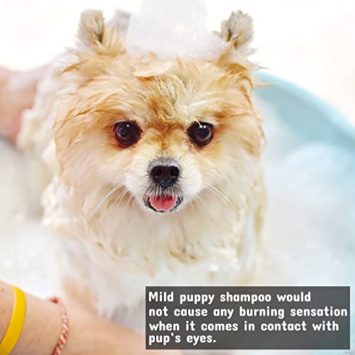 Pet Silk Tearless Puppy Shampoo 16oz, Specially Formulated Tear Free Shampoo for Sensitve Skin & Coat, Effective & Gentle, Fragrance & Dye Free for The at-Home Groomers!