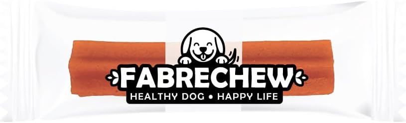 Fabrechew Orange Joint, Skin & Fur Care Cricket & Salmon Protein Dog Treats : High-Protein Dental Snacks, Hypoallergenic, Meat Free, Soft Type (14 Pcs)