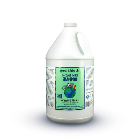earthbath, Hot Spot Relief Pet Shampoo - Tea Tree Oil Hot Spot Treatment for Dogs, Best Dog Shampoo for Itching & Skin Conditions, Made in USA, Cruelty Free Itch Relief for Dogs - 128 Oz (1 Pack)
