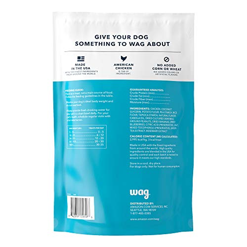 Amazon Brand - Wag Peanut Butter & Banana Flavor Training Treats for Dogs, 2 pound (pack of 1)