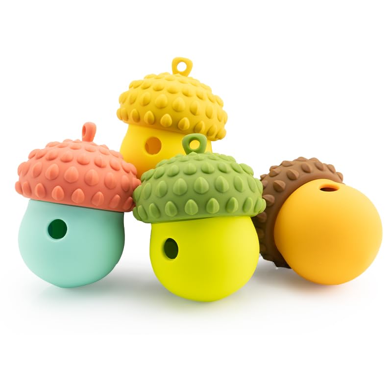 ZOURYNUA Interactive Dog Toys Detachable, Slow Feeder for Distraction Treat Dispensing Dog Toys for Fun and Enrichment, Small Medium Dogs (Green)