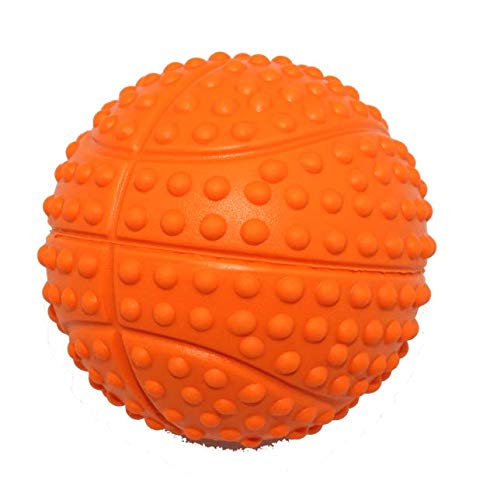 Kei Tomlison Dog Squeaky Toys and Non-Toxic Rubber Play Balls for Interactive Training and Chewing (5.5cm/2.16in Pack of 4)