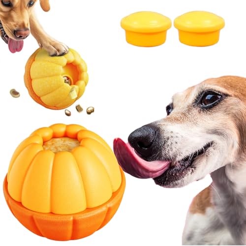 TRHEAVNIC Indestructible Dog Toy for Aggressive Chewers - Interactive Treat Puzzle Dispenser for Mental Stimulation - Freezable Chew-Proof Teething Toy for Small Medium Large Sizes