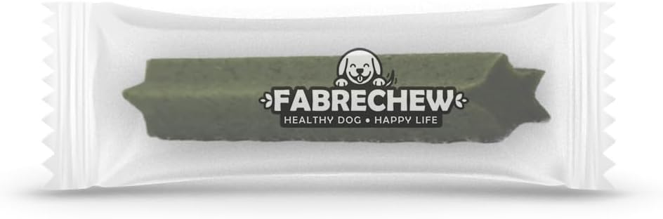 Fabrechew Cricket Protein Dog Treats – High-Protein Soft Dental Chews for Oral Health, Fresh Breath & Shiny Coat, Hypoallergenic, No Meat, Sensitive Dogs, Sustainable, (14 Pcs)