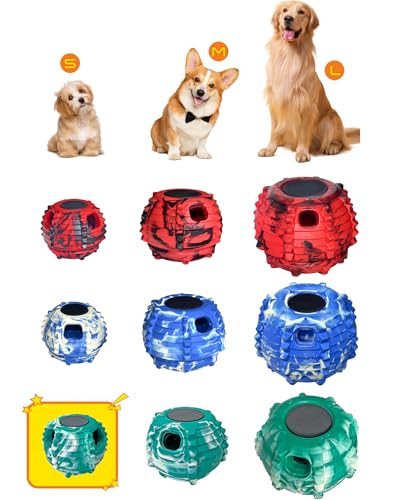 XHX Long-Lasting Interactive Dog Toy to Keep Your Pup Distracted - Safe for Small Dogs 10-25 lbs(Small, Green and White)