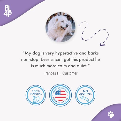 Peaceful Paws Dog Aggression & Noise Phobia Relief, Anxiety Relief for Dogs, Dog Calming Remedy for Biting, Barking, Chasing, Attacking, and Other Canine Behavior Issues, 400 Non-Drowsy, Small Pills