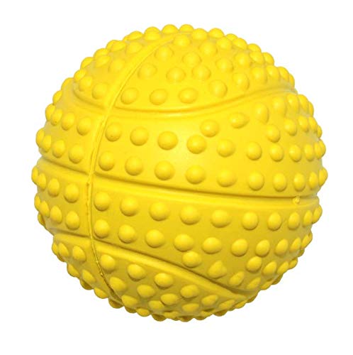 Kei Tomlison Dog Squeaky Toys and Non-Toxic Rubber Play Balls for Interactive Training and Chewing (5.5cm/2.16in Pack of 4)