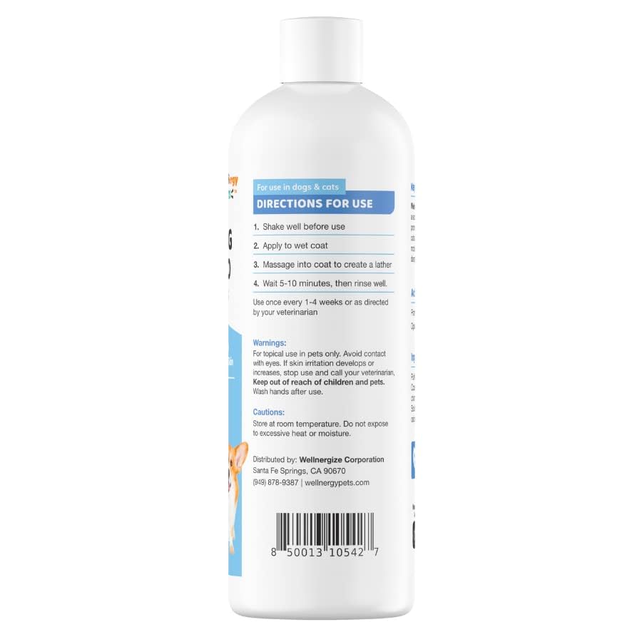 Wellnergy Soothing Shampoo for Itchy Skin Dogs and Cats(16 oz)