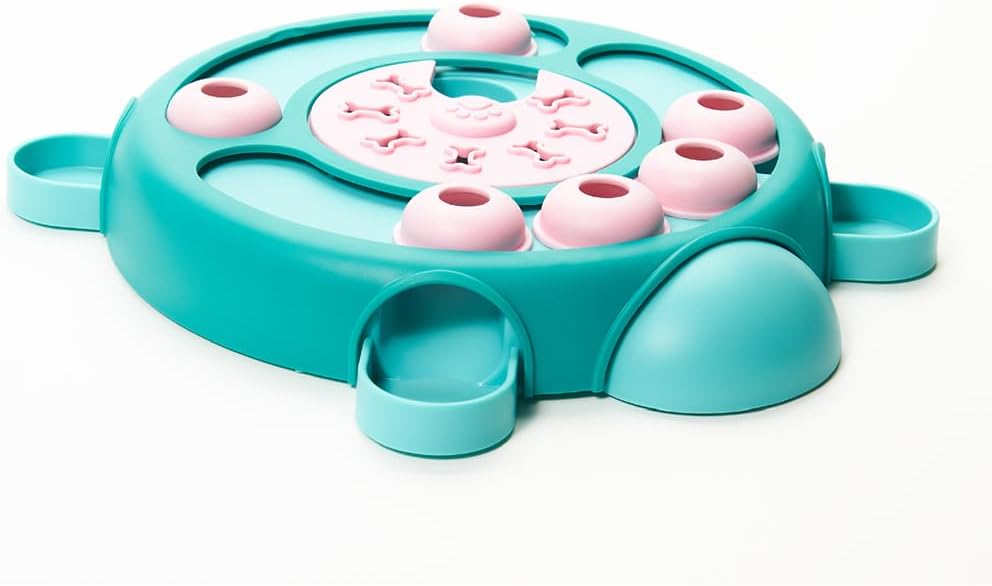 Friends Forever Dog Puzzles Toys with Slower Feeder, Interactive Toy with Food Puzzle for Stimulation and Treat Training Game, Treat Dispenser Toys for Dogs, Tortoise Puzzle