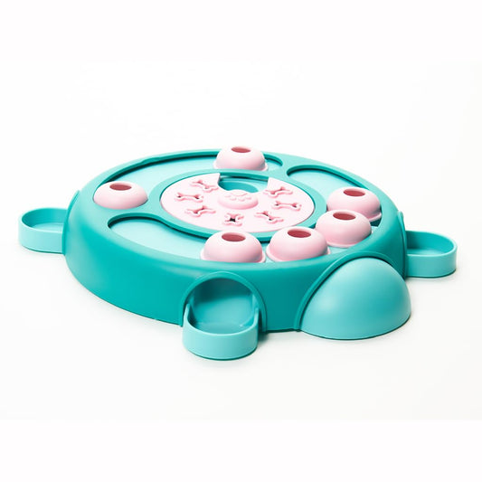 Friends Forever Dog Puzzles Toys with Slower Feeder, Interactive Toy with Food Puzzle for Stimulation and Treat Training Game, Treat Dispenser Toys for Dogs, Tortoise Puzzle