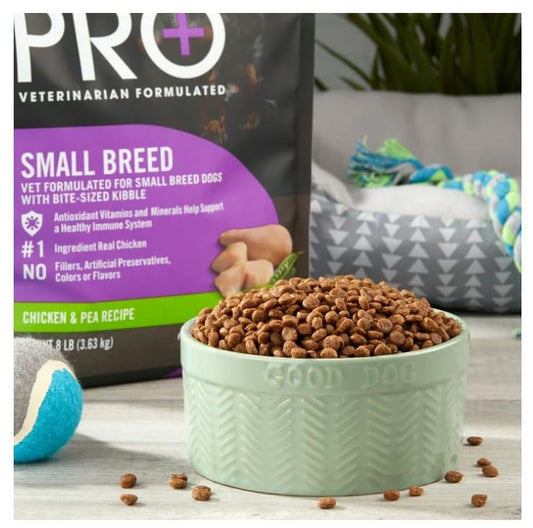 Pur Balence Pro+ Small Breed Chicken & Pea Recipe Dry Dog Food, for Small Breeds & All Life Stages 8 lbs (8LBS Bag)
